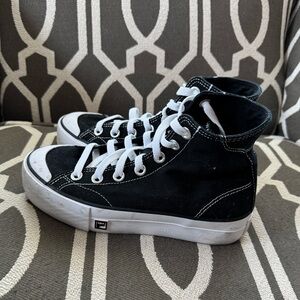 Fila platform HighTop Sneakers Grunge streetwear versatile Retro Punk Chucks 7